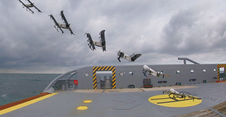 Drone TU Delft vliegt op waterstof en stijgt verticaal op