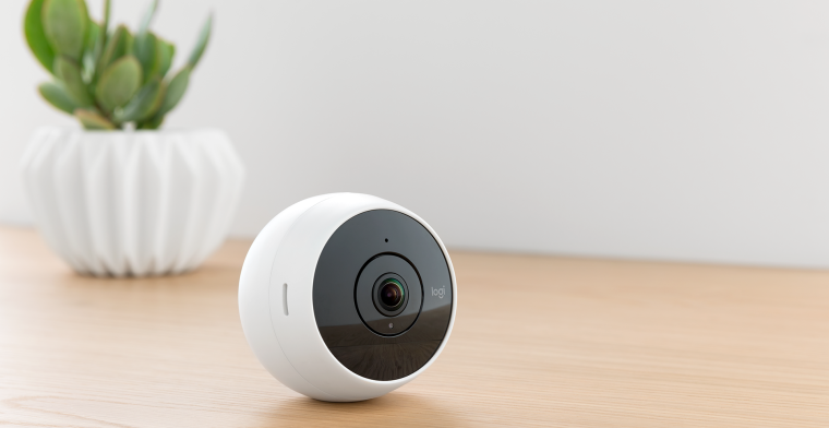 Logitech-beveiligingscamera kan ook op je raam of in het stopcontact