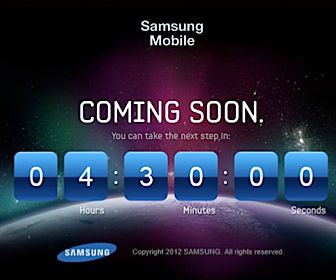 Teasersite voor de Samsung Galaxy SIII