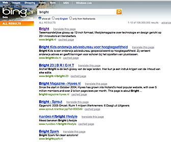 Bing toont Liked Results van Facebook-vrienden