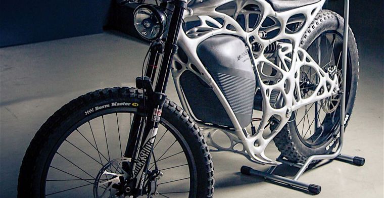 Deze superlichte motorfiets komt uit de 3D-printer