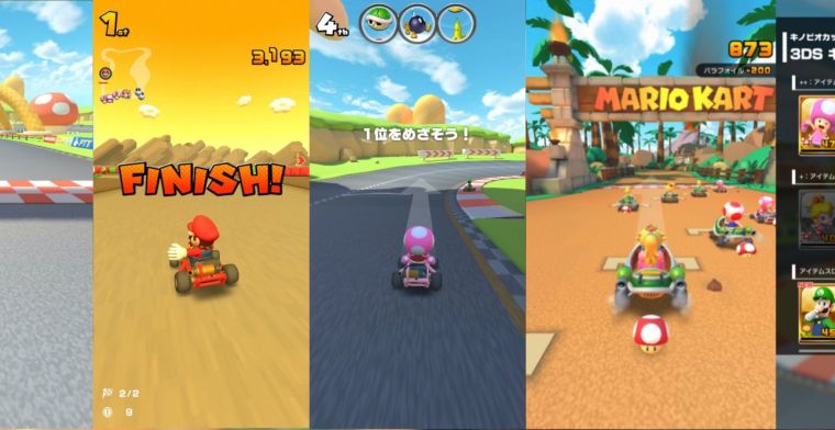 Eerste beelden Mario Kart voor smartphones gelekt