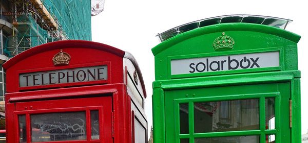 Iconische rode Britse telefooncel wordt groen
