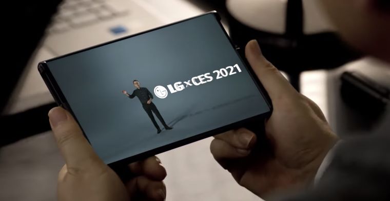 LG toont telefoon met uitschuifbaar scherm