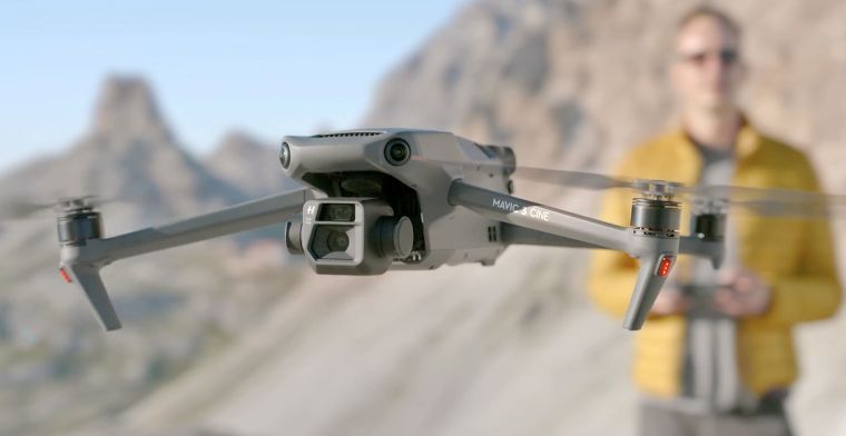 Nieuwe DJI-drone met twee camera's blijft langer in de lucht