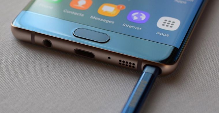 Samsung hergebruikt onderdelen Note 7 in nieuwe telefoon