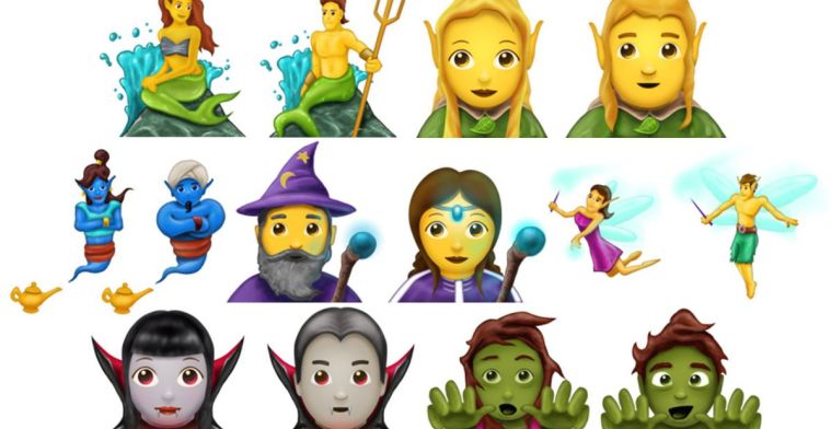 De nieuwe emoji: van zombie tot zeemeermin