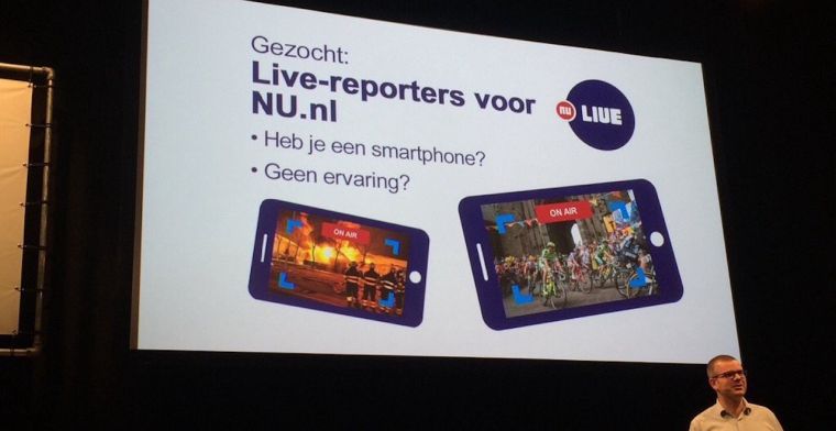 Nieuwe app NU.nl laat bezoekers live video streamen