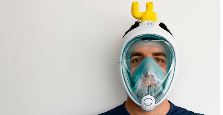Snorkelmasker wordt beademingsmasker in Italiaans ziekenhuis