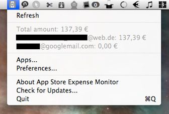 App Store Expense Monitor