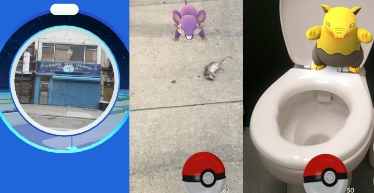 Top 5 vreemde plekken waar Pokémon Go spelers naar toe stuurt