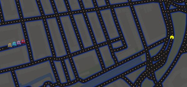 1 april bij Google: speel Pac-Man in Google Maps