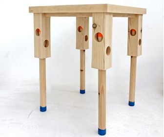 Verstelbare tafel met magneetpootjes