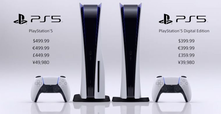 PlayStation 5 op 19 november te koop: vanaf 400 euro