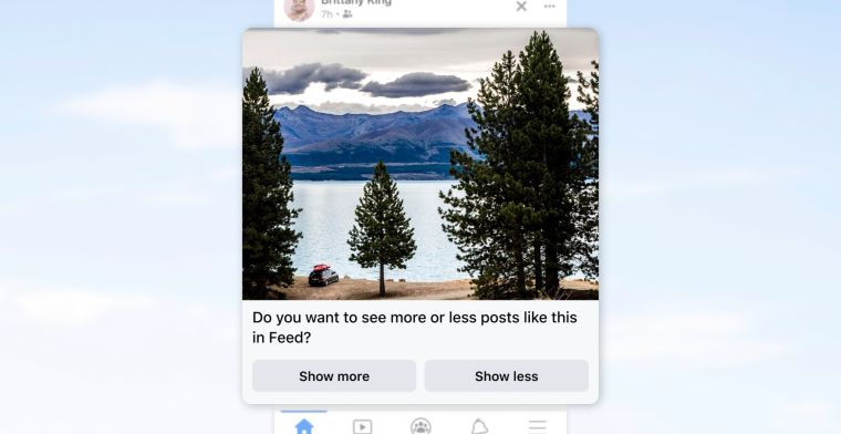 Facebook geeft gebruikers keuze: meer of minder van dit soort berichten?