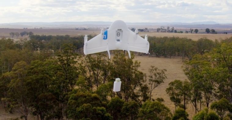 Google-bedrijf gaat burrito's bezorgen per drone