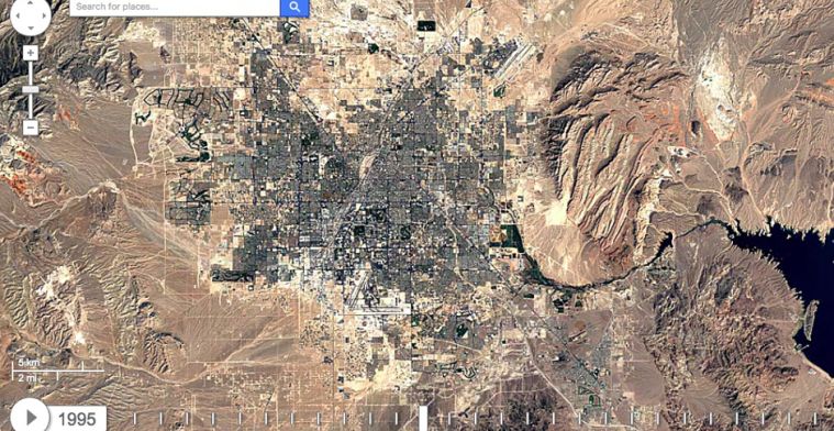 Google Earth Timelapse toont verandering van de aarde