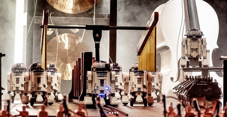 YouTuber bouwt Star Wars-robotorkest met 95 LEGO-robots