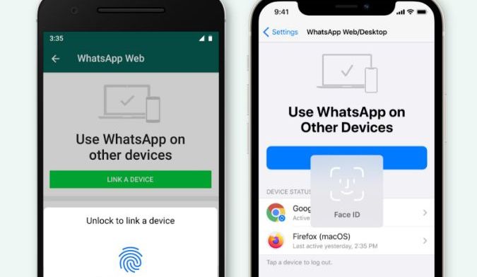 WhatsApp vraagt scan gezicht of vingerafdruk bij login op computer