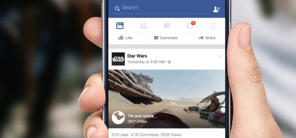 Facebook toont nu ook 360-graden-video's in je timeline