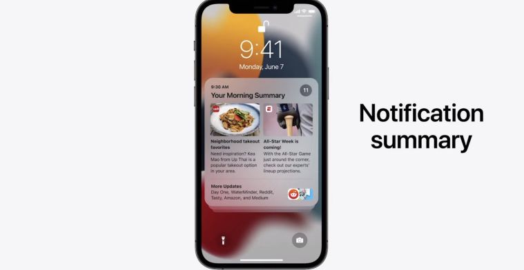 iOS 15 krijgt verbeterde notificaties en helpt met focussen