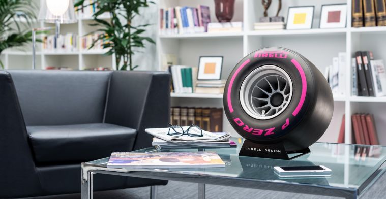 De speaker voor F1-fans: een Pirelli-band