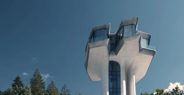 Dit huis door toparchitect Hadid is als een ruimteschip