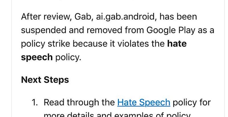 Alt-rechts sociaal netwerk Gab verwijderd uit Google Play Store