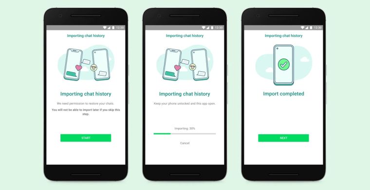 WhatsApp maakt overzetten chatgeschiedenis van iPhone naar Android mogelijk