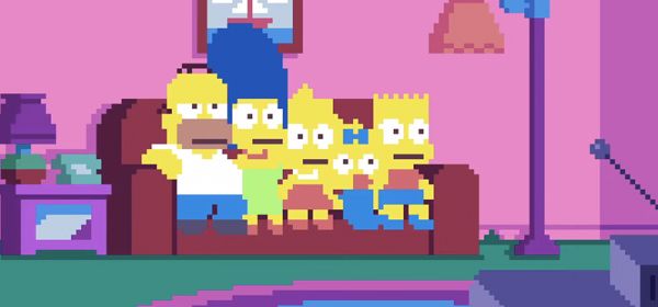 Video: The Simpsons in pixel art
