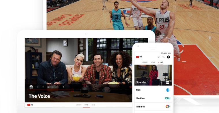 YouTube lanceert tv-dienst in de VS