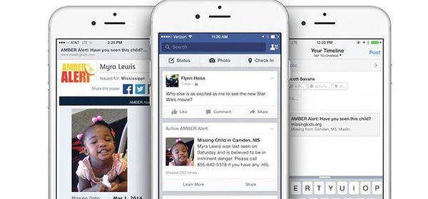 Facebook toont vermiste kinderen in nieuwsoverzicht