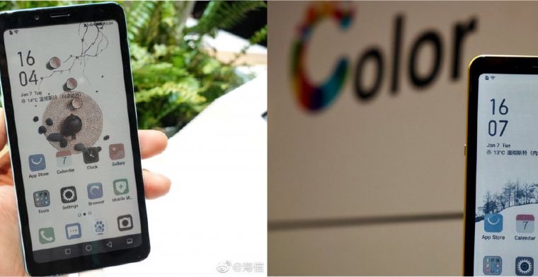 Eerste smartphone met gekleurd E Ink-scherm onthuld