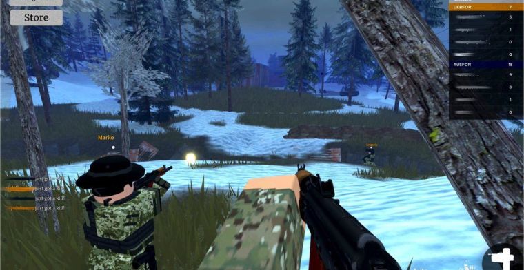 Roblox verwijdert games waarin oorlog in Oekraïne werd nagespeeld