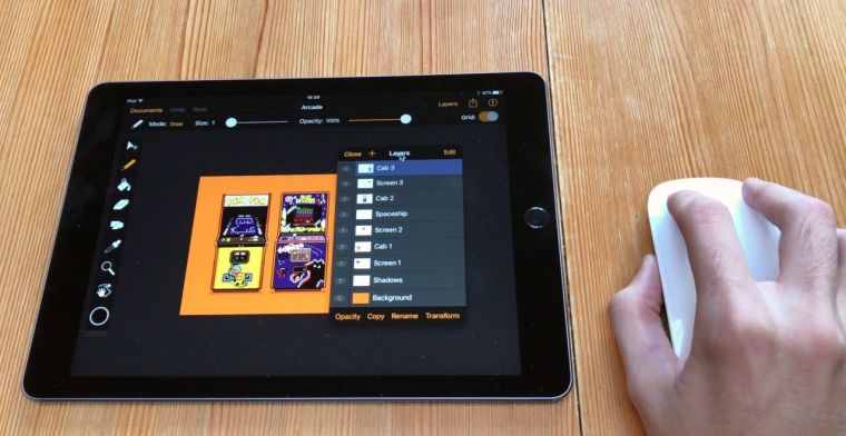'iPad krijgt ondersteuning voor de muis'