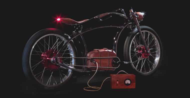 Deze handgemaakte e-bike doet steampunk aan