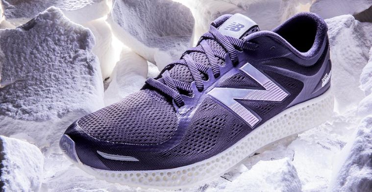 New Balance-schoen met 3D-geprinte zool op basis van loopdata