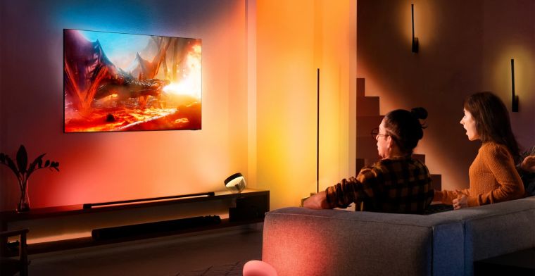 Philips Hue-app die lampen meekleurt met Samsung-tv's kost 130 euro