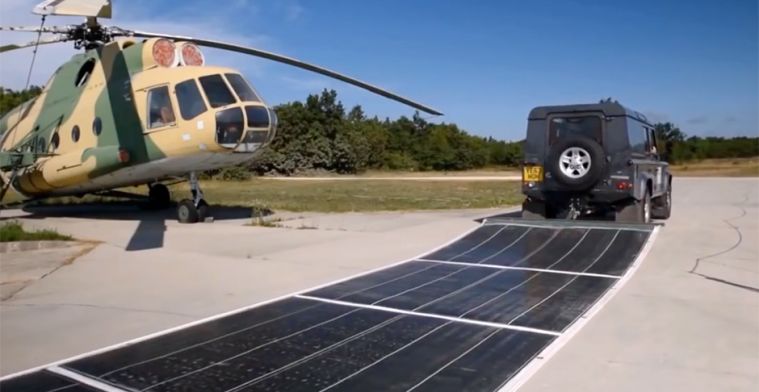 Uitrolbaar zonnepaneel: een solarveld van 200 meter in 5 minuten