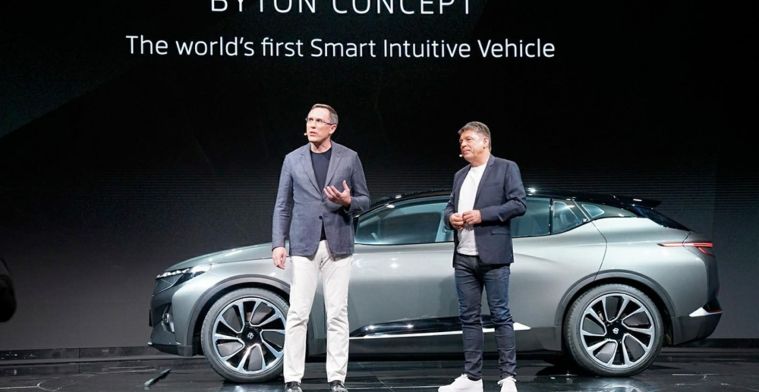 Elektrische zelfrijdende auto Byton moet in 2019 de weg op