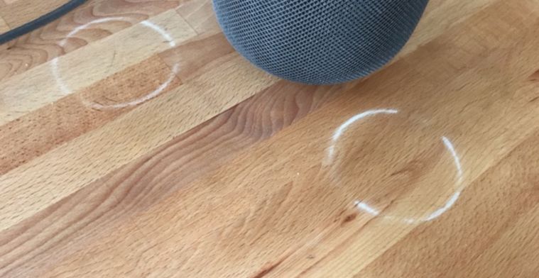 Apple HomePod geeft witte kringen op houten meubels