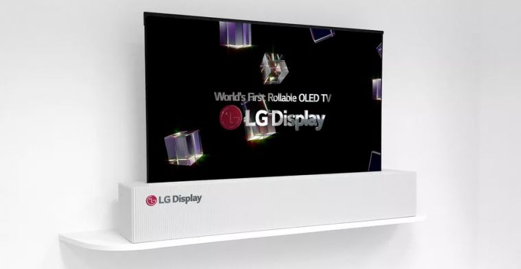 LG toont eerste oprolbare 4K-scherm