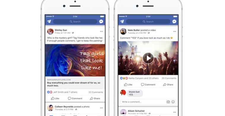 Facebook treedt op tegen vragen om likes en reacties