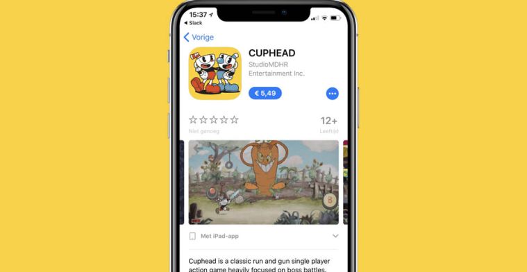 Apple laat nep-versie van Cuphead toe in App Store
