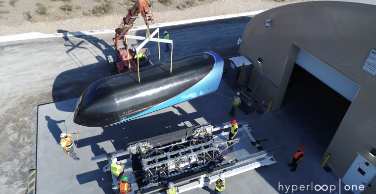 Video: De Hyperloop One tikt de 300 kilometer per uur aan