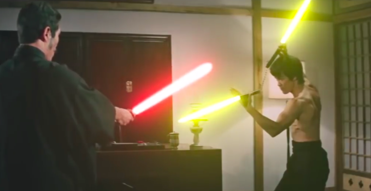 Video: Bruce Lee meets Star Wars in epische vechtscène