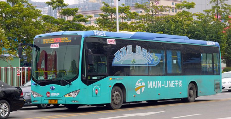Alle 16.359 bussen in Shenzhen rijden elektrisch