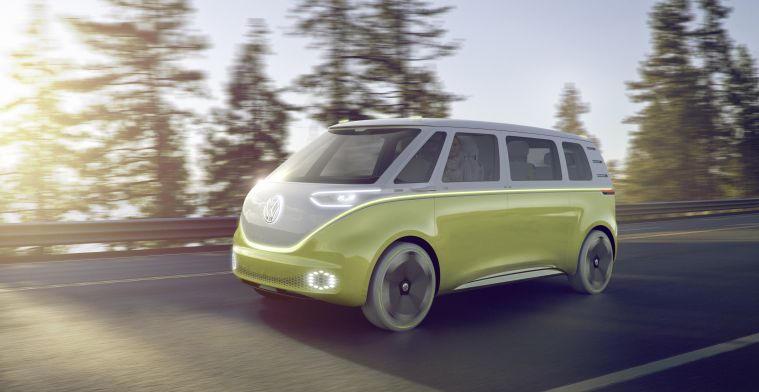 Volkswagenbusje nieuwe stijl: elektrisch en autonoom