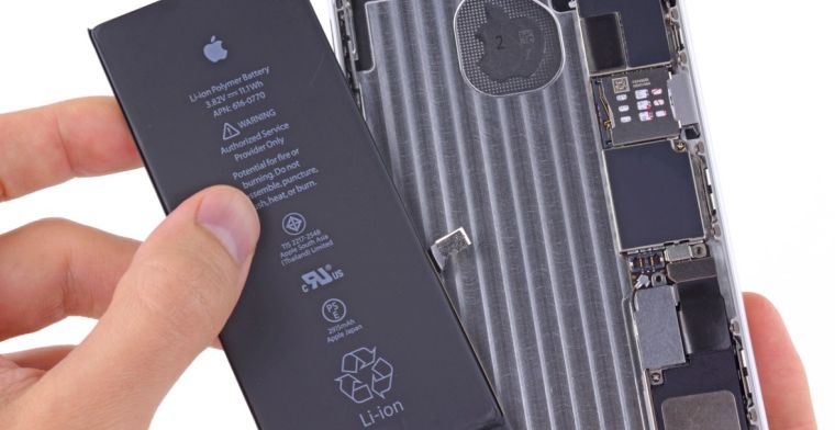 'Apple heeft te weinig vervangende iPhone 6 Plus-accu's'