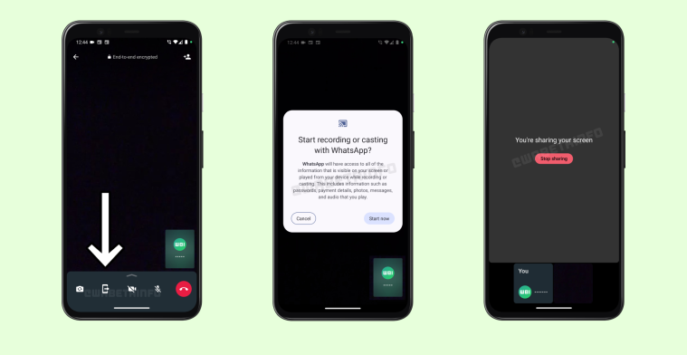 WhatsApp komt met functie voor scherm delen tijdens het bellen